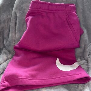 Nike Sportswear Club Cotton Athletic Shorts with White Swoosh BV2721-623